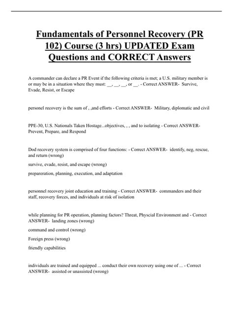 pr102|fundamentals of personnel recovery pr 102 quizlet.